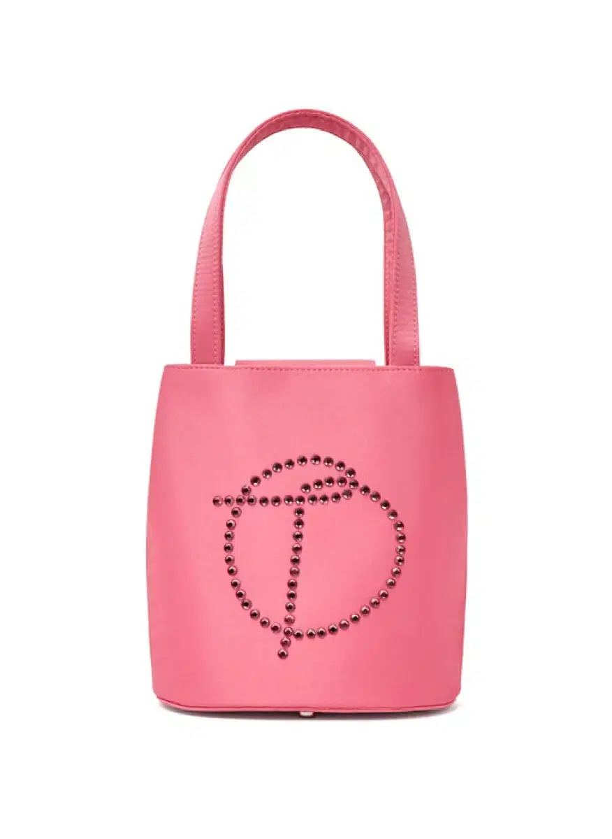 openyy satin logo tote pink